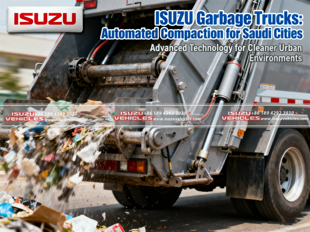 ISUZU Garbage Trucks Automated Compaction for Saudi Cities (4)