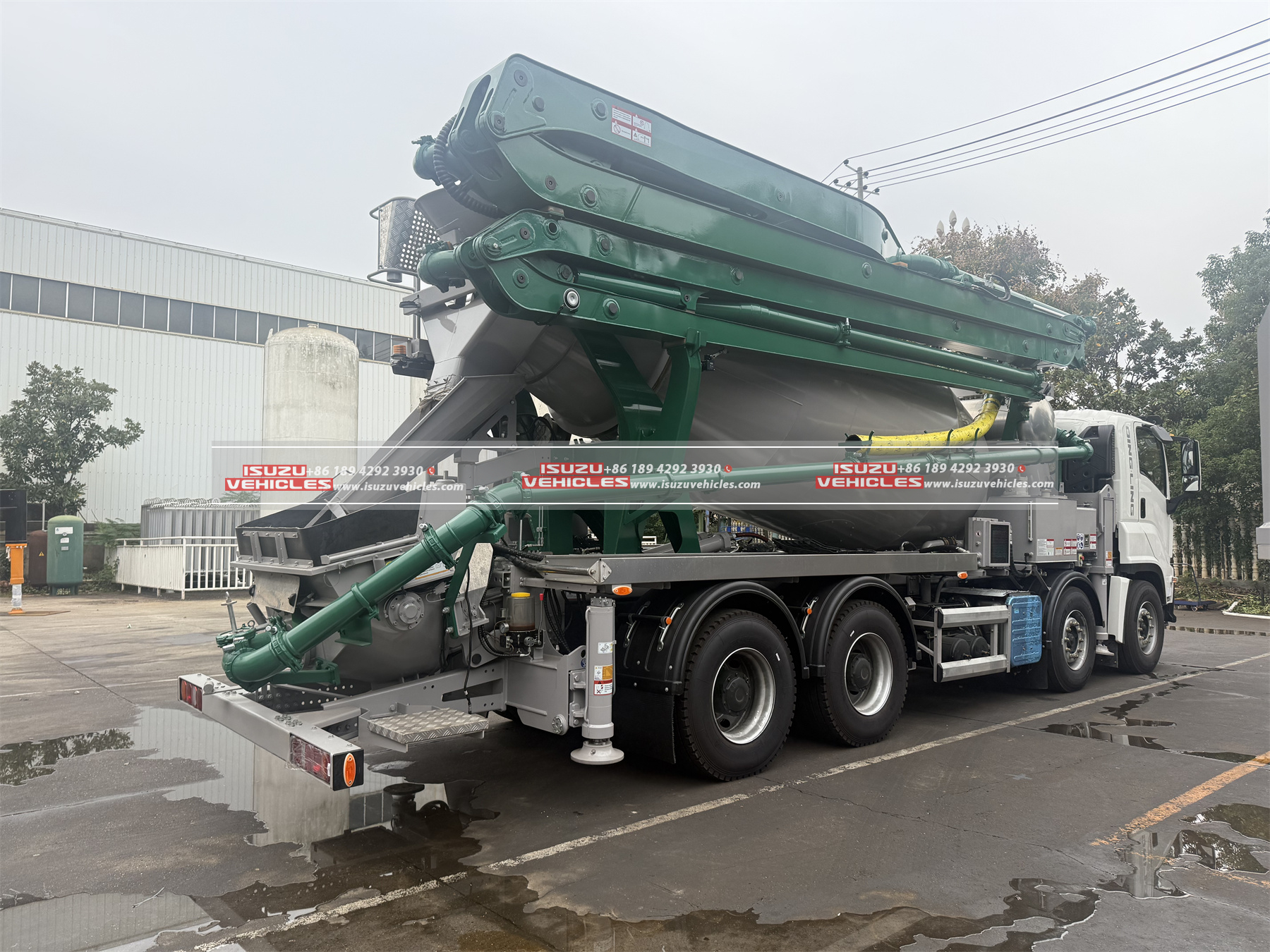 ISUZU 10CBM Concrete Mixer 24m Pump Combined Truck Left Body ISUZU 10CBM Concrete Mixer 24m Pump Combined Truck Left Body