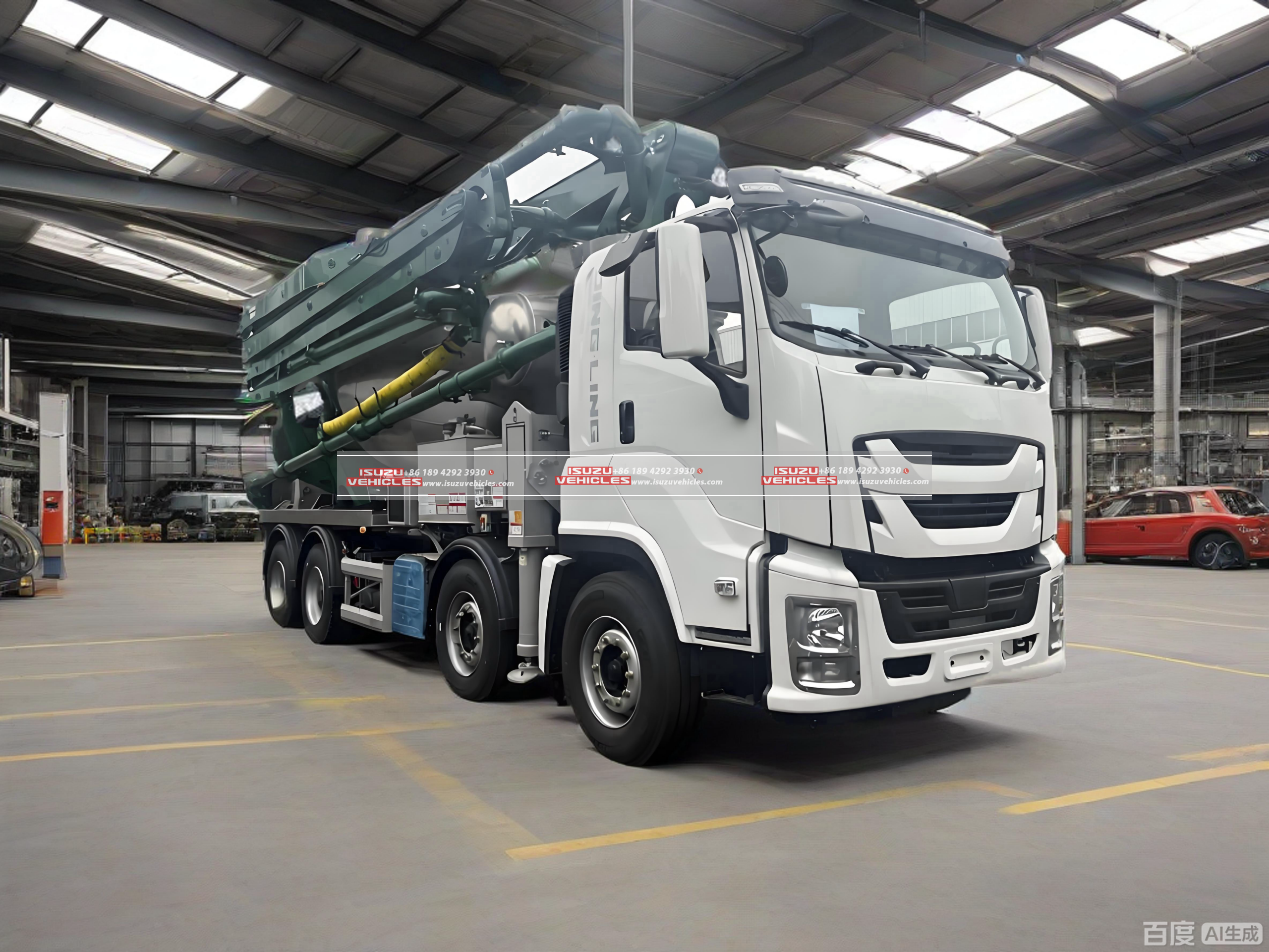 ISUZU 10CBM Concrete Mixer 24m Pump Combined Truck Main ISUZU 10CBM Concrete Mixer 24m Pump Combined Truck Main