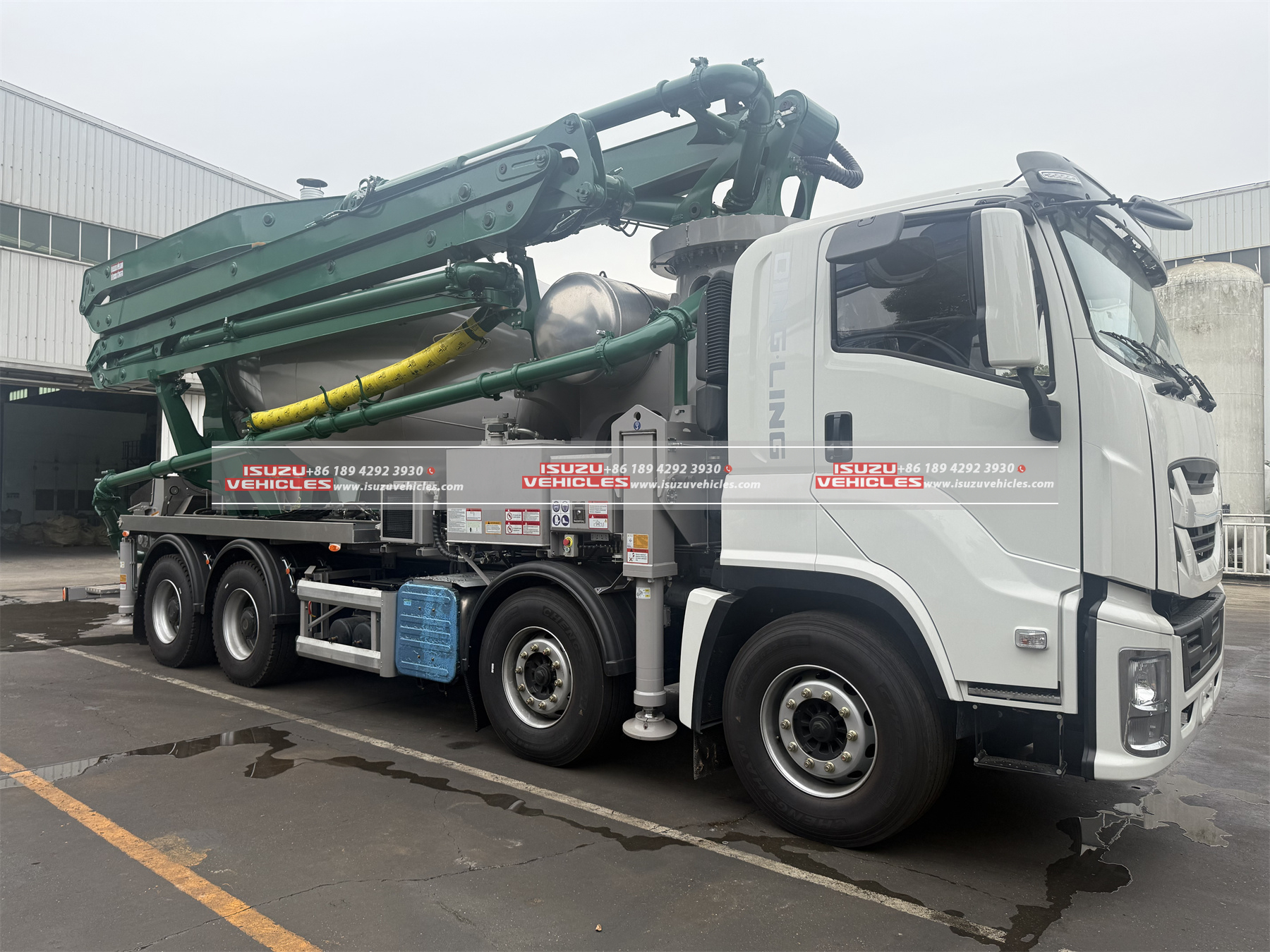 ISUZU 10CBM Concrete Mixer 24m Pump Combined Truck Main ISUZU 10CBM Concrete Mixer 24m Pump Combined Truck Main