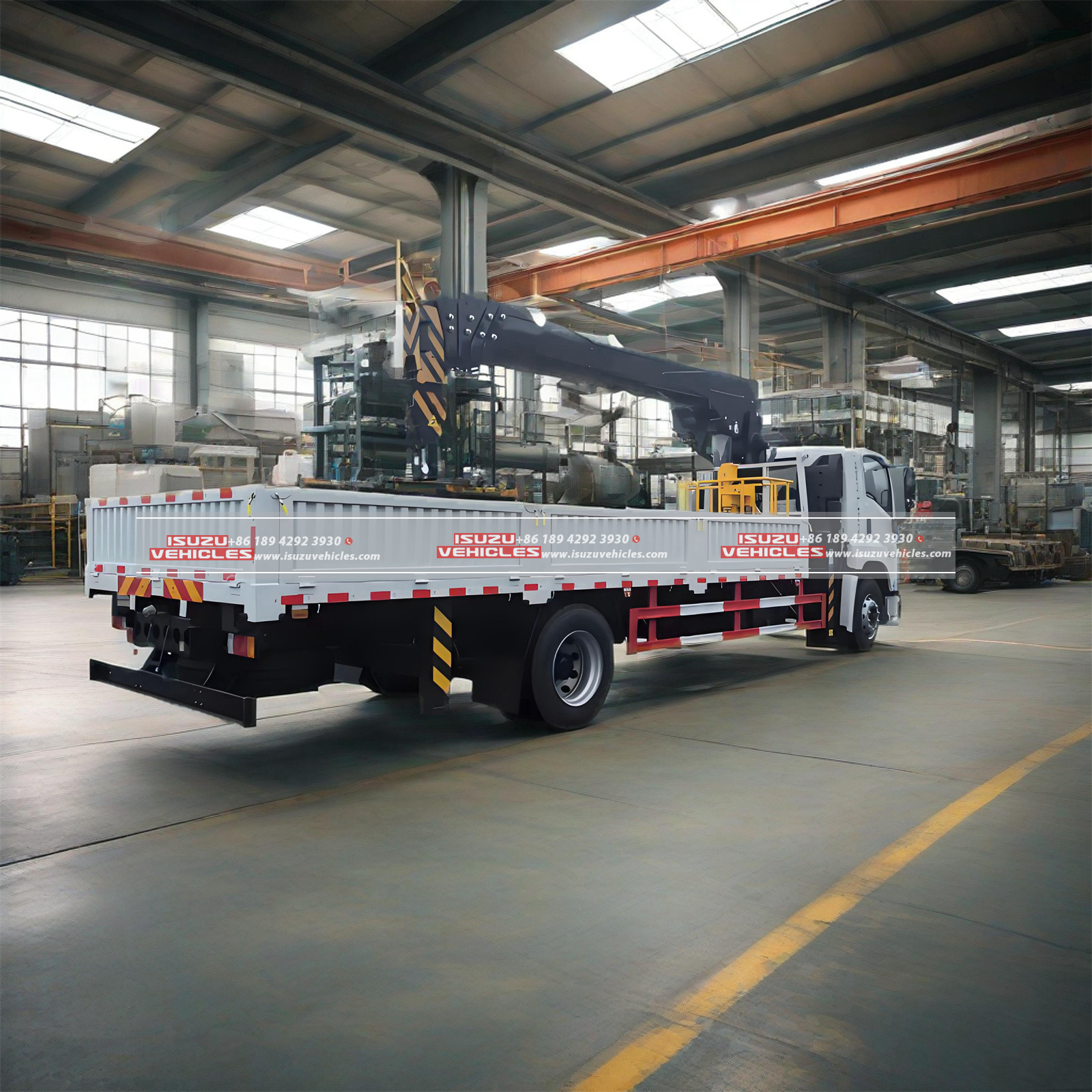 ISUZU 7 Ton FTR PALFINGER Telescopic Boom Crane Side ISUZU 7 Ton FTR PALFINGER Telescopic Boom Crane Side