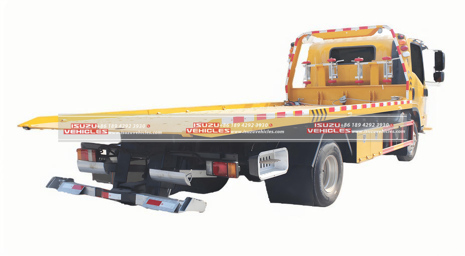 ISUZU 8T Flatbed Wrecker Truck Back ISUZU 8T Flatbed Wrecker Truck Back