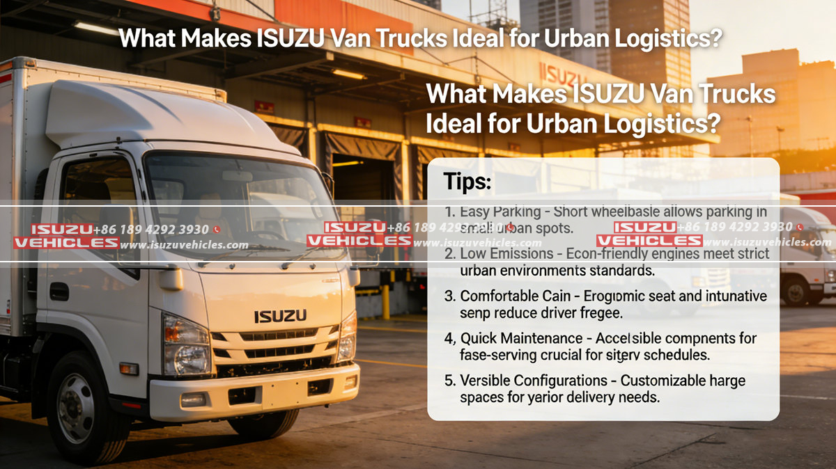 What Makes ISUZU Van Trucks Ideal for Urban Logistics