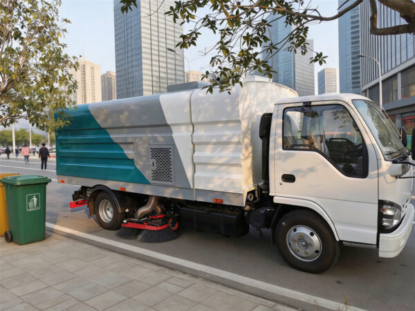 ISUZU 5 CBM Vacuum Sweeper Truck Side