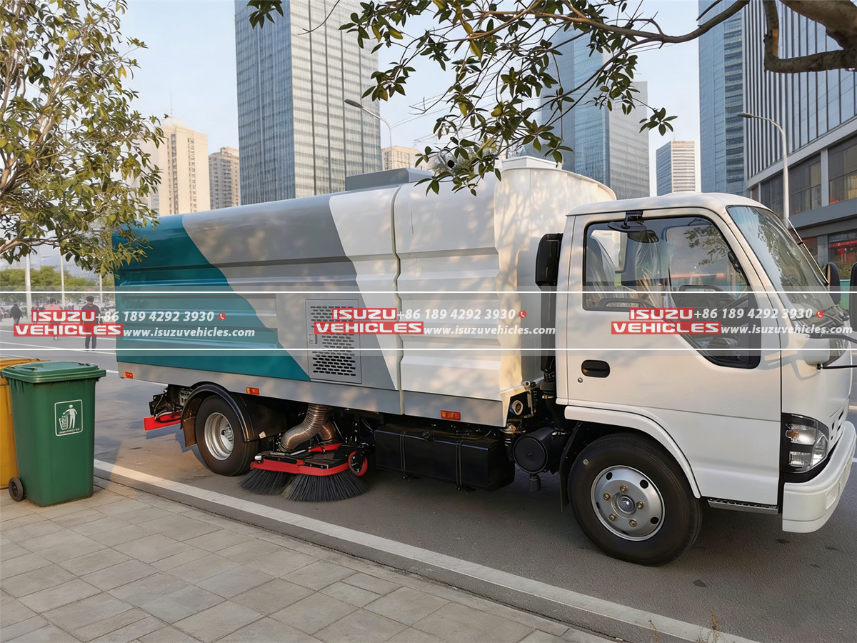 ISUZU 5 CBM Vacuum Sweeper Truck Side ISUZU 5 CBM Vacuum Sweeper Truck Side