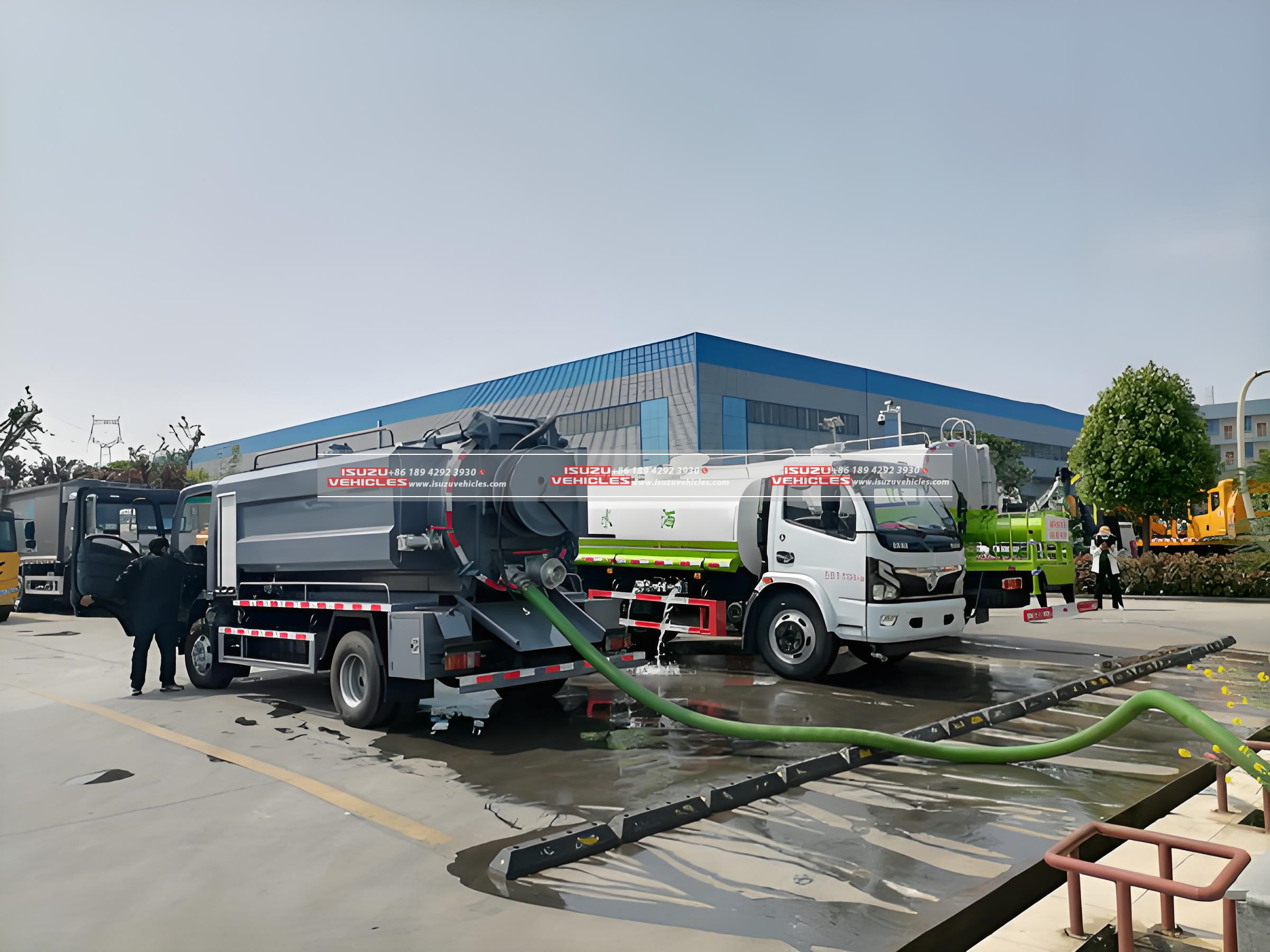 ISUZU 5000L Combined Sewer Jetting Truck Watering ISUZU 5000L Combined Sewer Jetting Truck Watering
