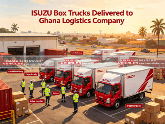 ISUZU Box Trucks Delivered to Ghana Logistics Company