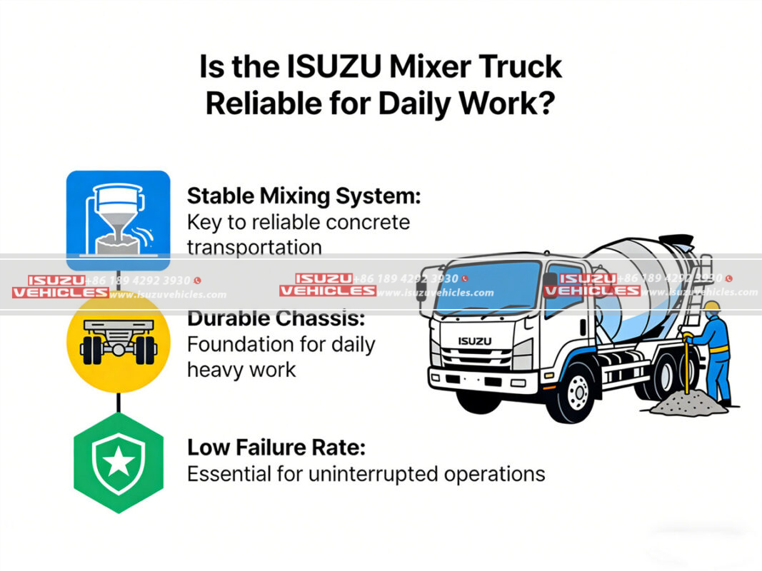 Is the ISUZU Mixer Truck Reliable for Daily Work