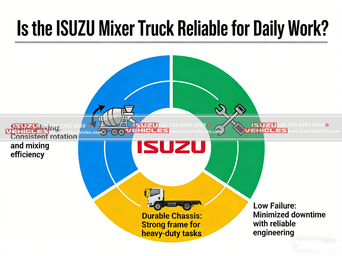 Is the ISUZU Mixer Truck Reliable for Daily Work (2)