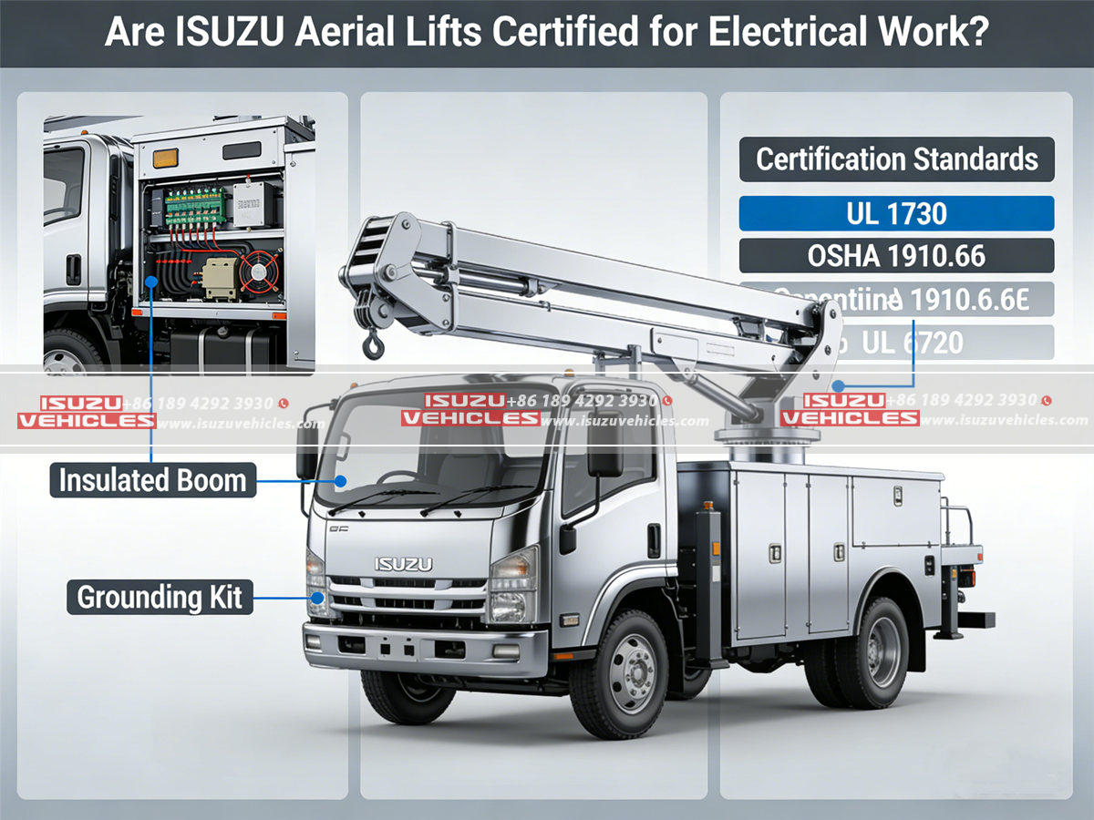 Are ISUZU Aerial Lifts Certified for Electrical Work