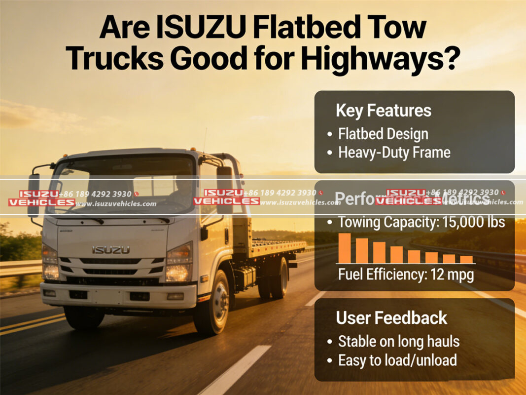 Are ISUZU Flatbed Tow Trucks Good for Highways