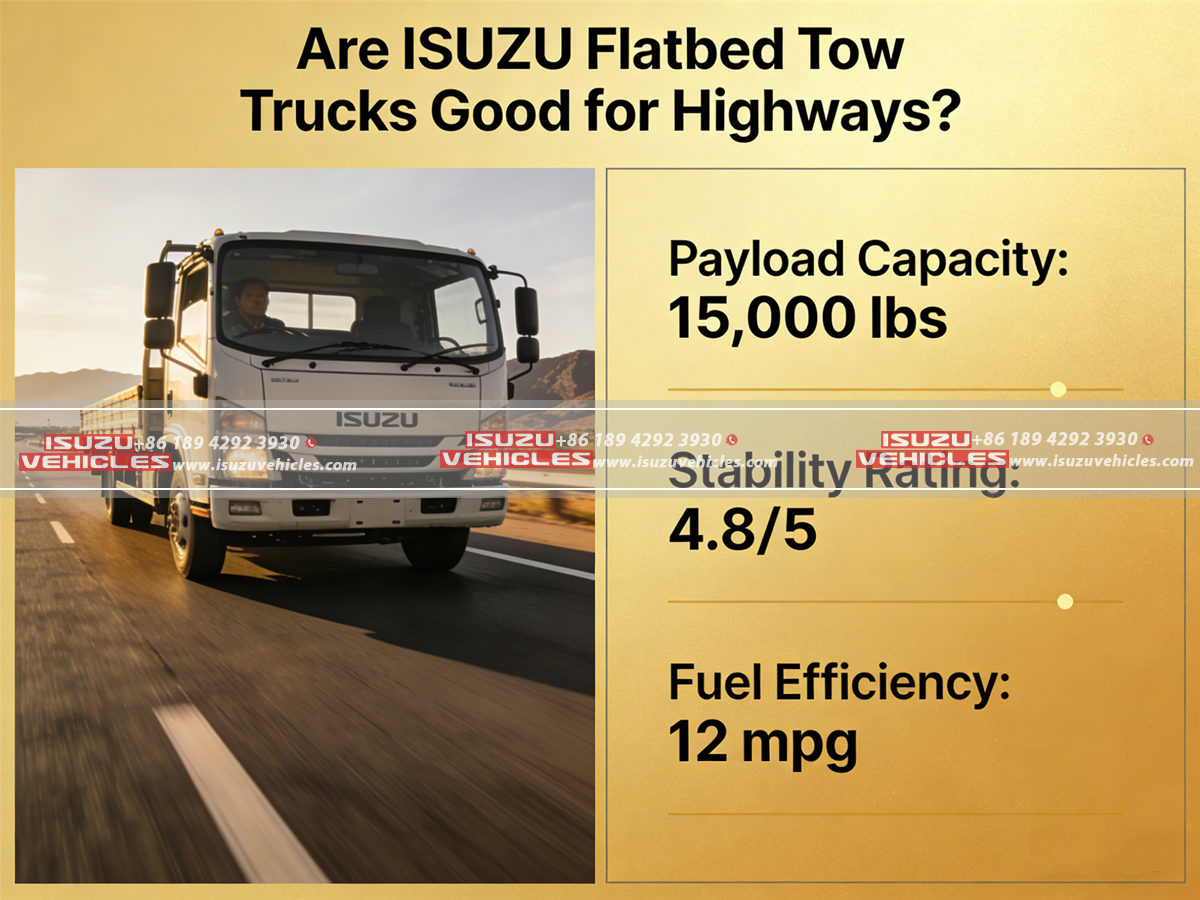 Are ISUZU Flatbed Tow Trucks Good for Highways (2)