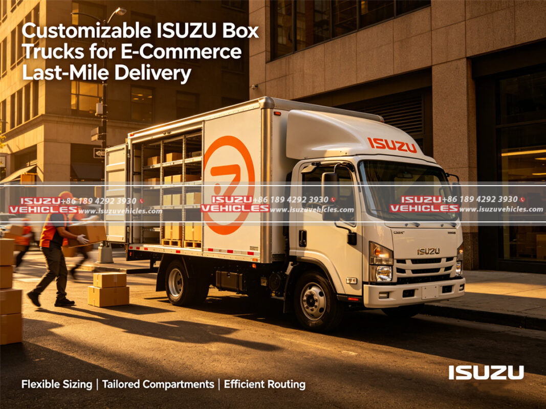 Customizable ISUZU Box Trucks for E-Commerce Last-Mile Delivery