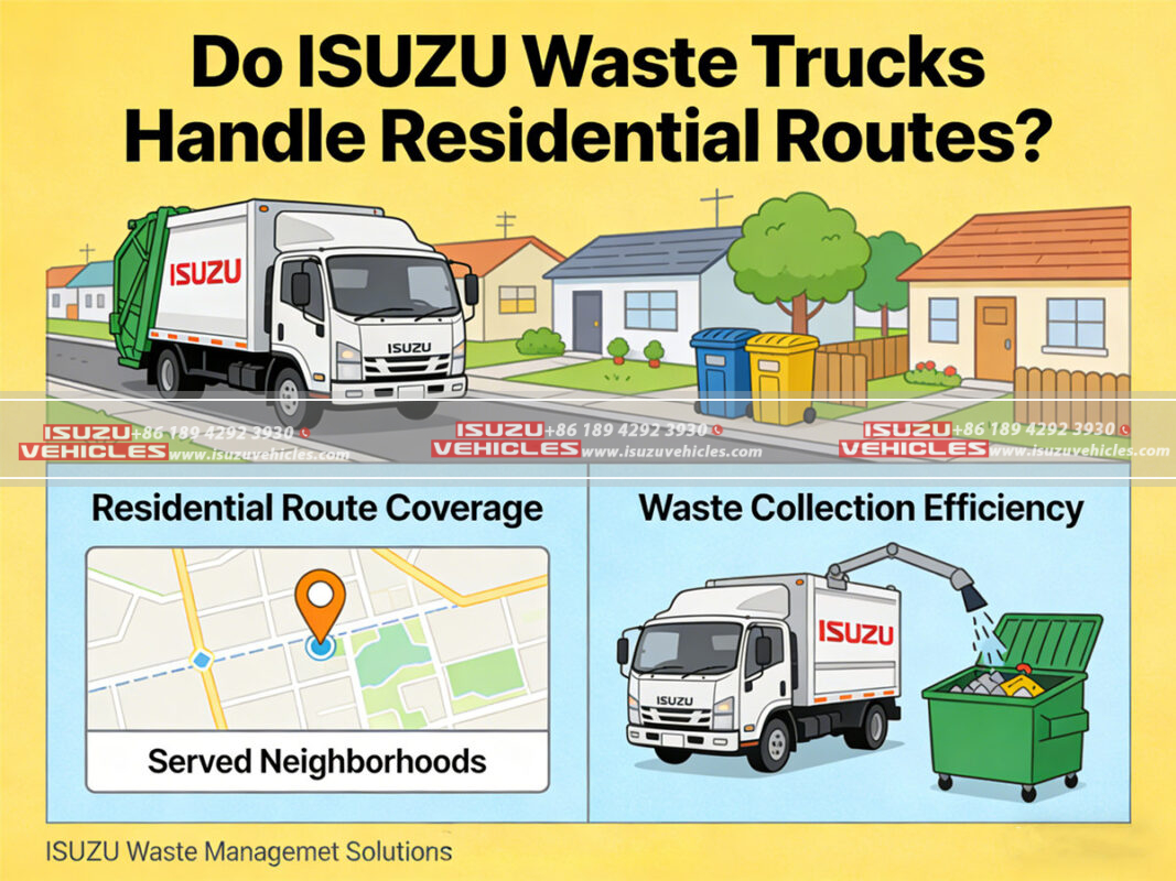 Do ISUZU Waste Trucks Handle Residential Routes