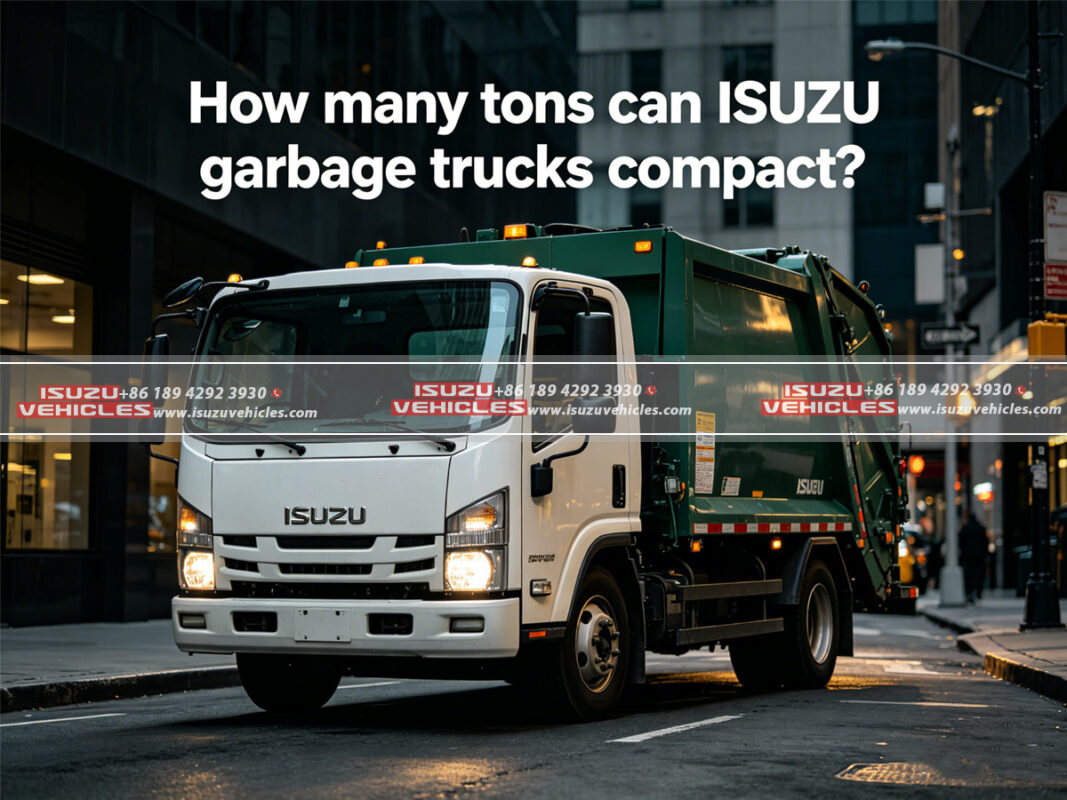 How many tons can ISUZU garbage trucks compact