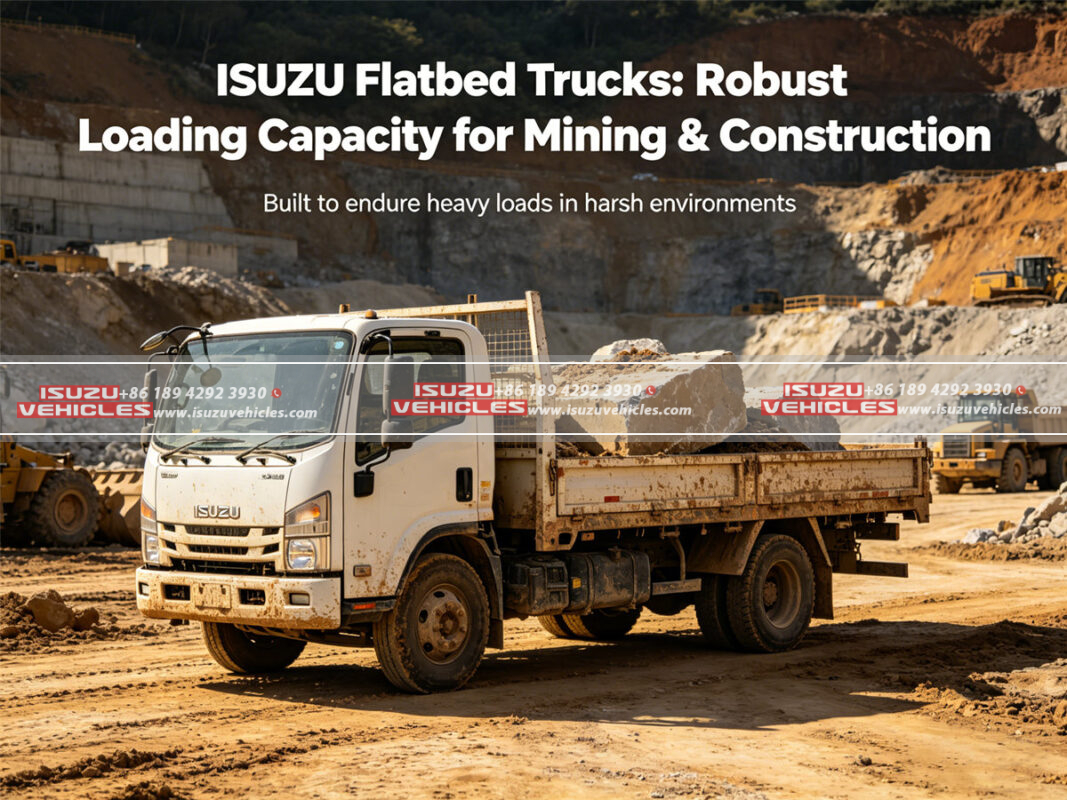ISUZU Flatbed Trucks Robust Loading Capacity for Mining & Construction