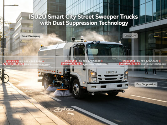 Smart City Street Sweeper Trucks with Dust Suppression Technology