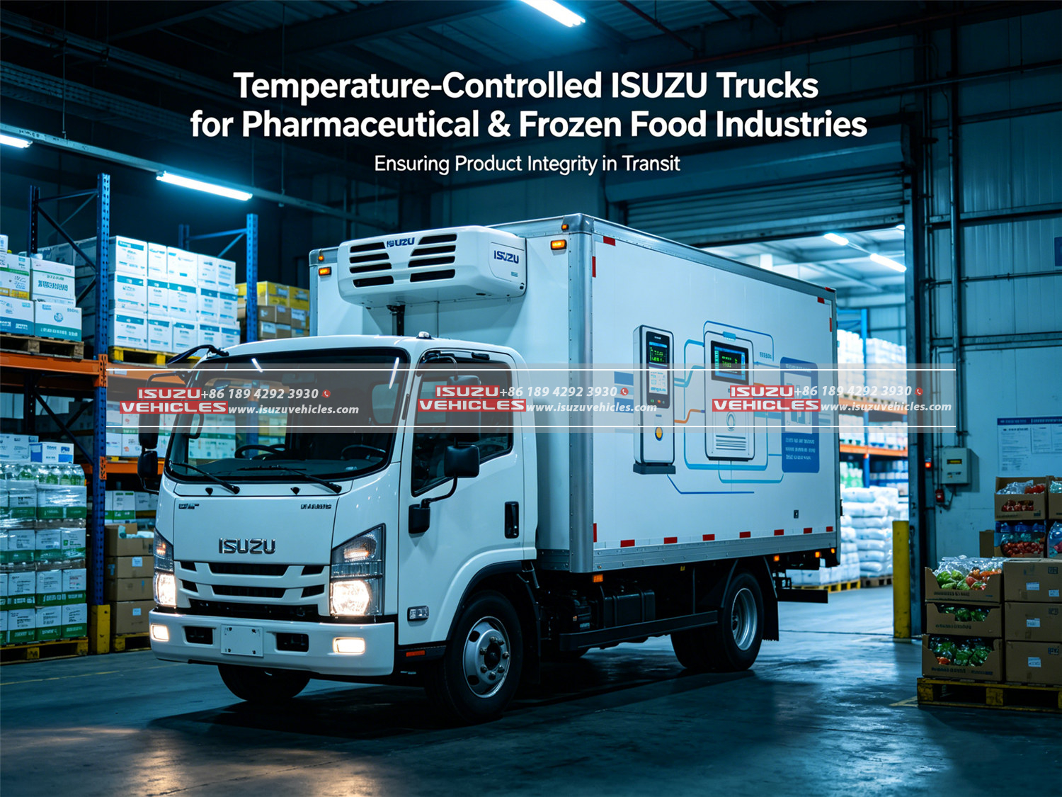 Temperature-Controlled ISUZU Trucks for Pharmaceutical & Frozen Food ...