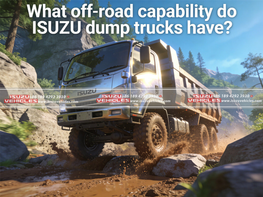 What off-road capability do ISUZU dump trucks have