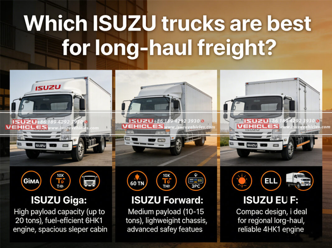 Which ISUZU trucks are best for long-haul freight