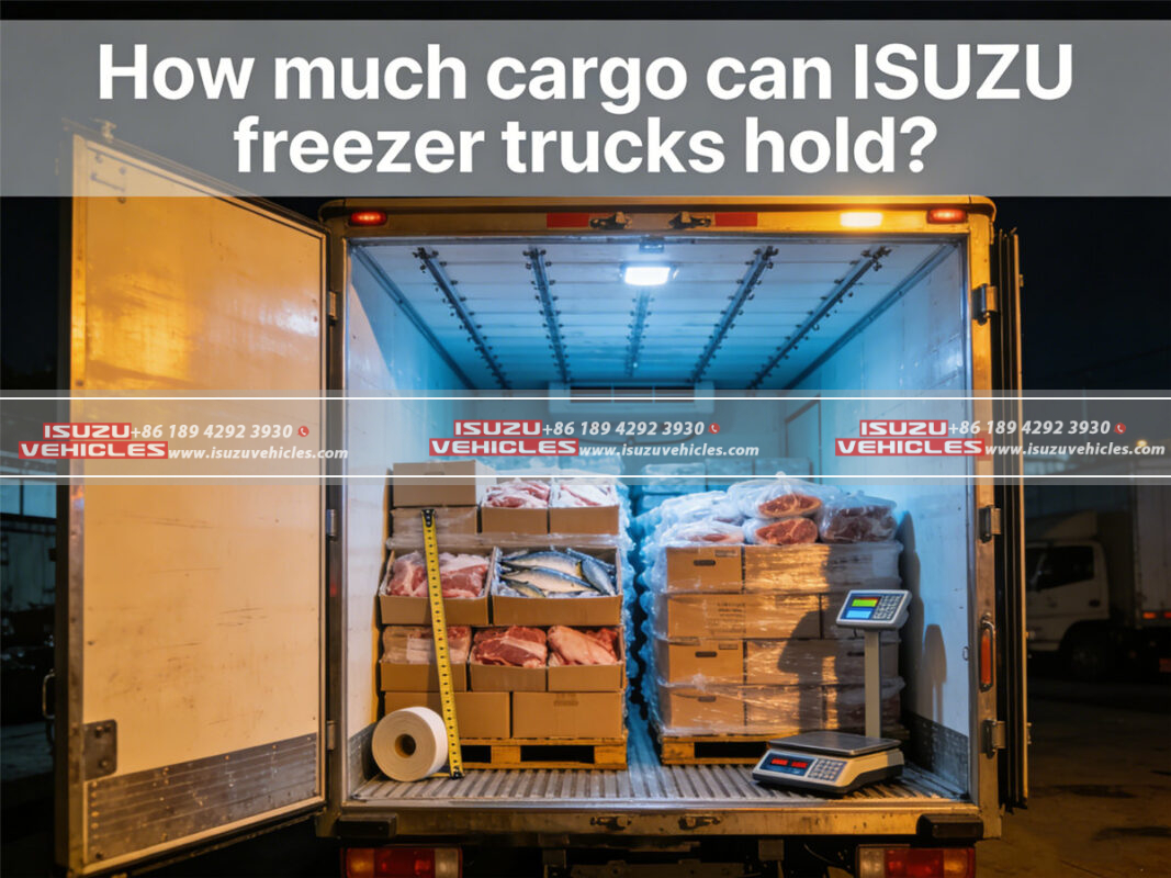 How much cargo can ISUZU freezer trucks hold