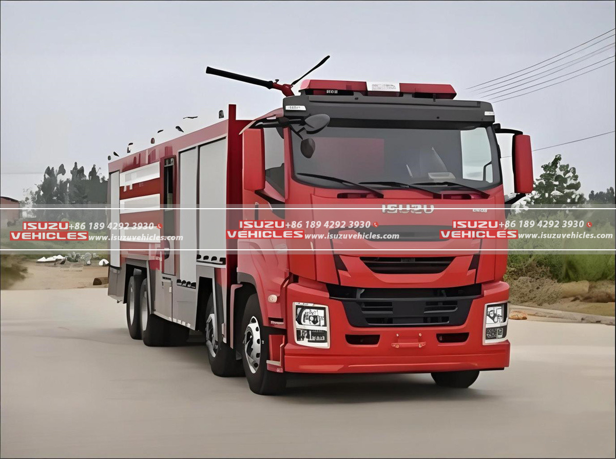 ISUZU 12000L Water Foam Powder Fire Fighting Truck (5) ISUZU 12000L Water Foam Powder Fire Fighting Truck (5)