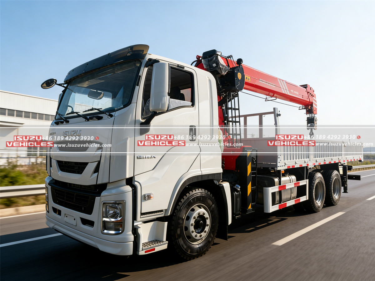 ISUZU 16T PALFINGER Heavy-Duty Telescopic Boom Truck Left ISUZU 16T PALFINGER Heavy-Duty Telescopic Boom Truck Left