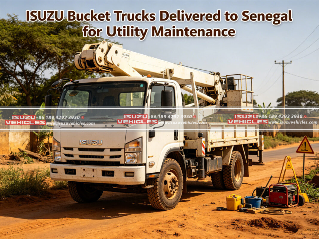 ISUZU Bucket Trucks Delivered to Senegal for Utility Maintenance