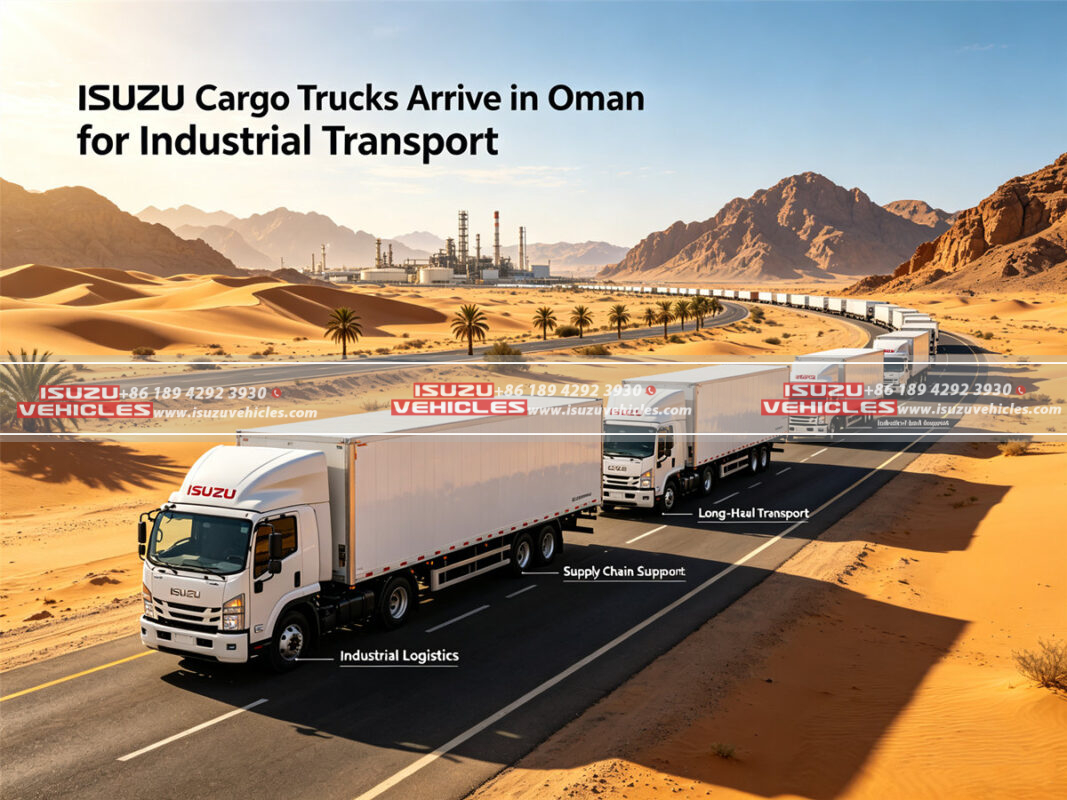 ISUZU Cargo Trucks Arrive in Oman for Industrial Transport