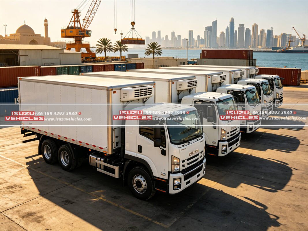 ISUZU Cargo Trucks Arrive in UAE for Industrial Transport