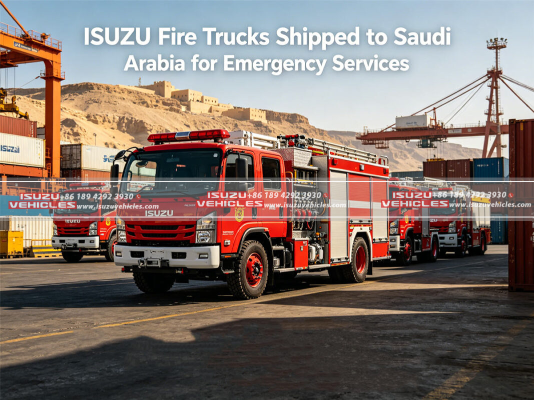 ISUZU Fire Trucks Shipped to Saudi Arabia for Emergency Services