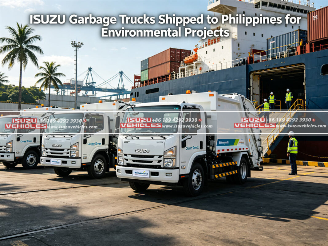 ISUZU Garbage Trucks Shipped to Philippines for Environmental Projects