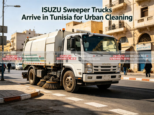 ISUZU Sweeper Trucks Arrive in Tunisia for Urban Cleaning