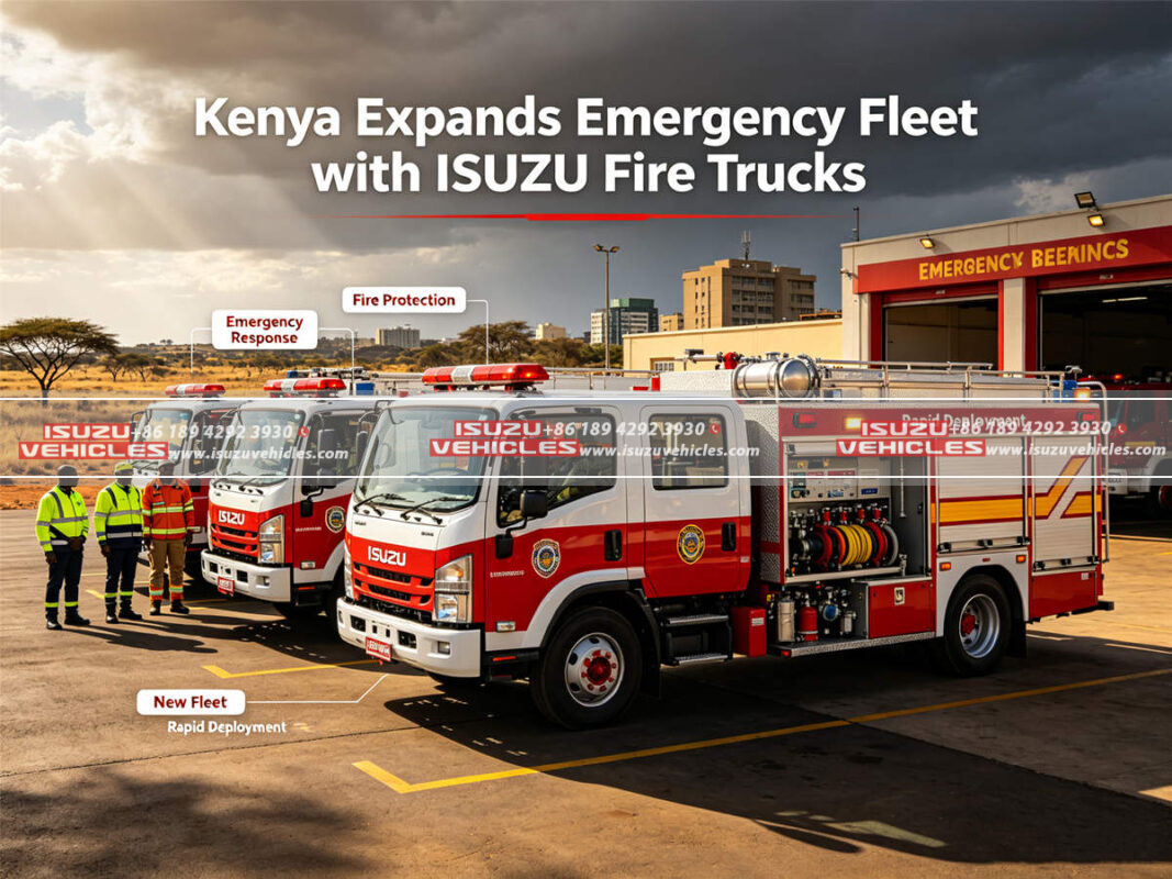 Kenya Expands Emergency Fleet with ISUZU Fire Trucks