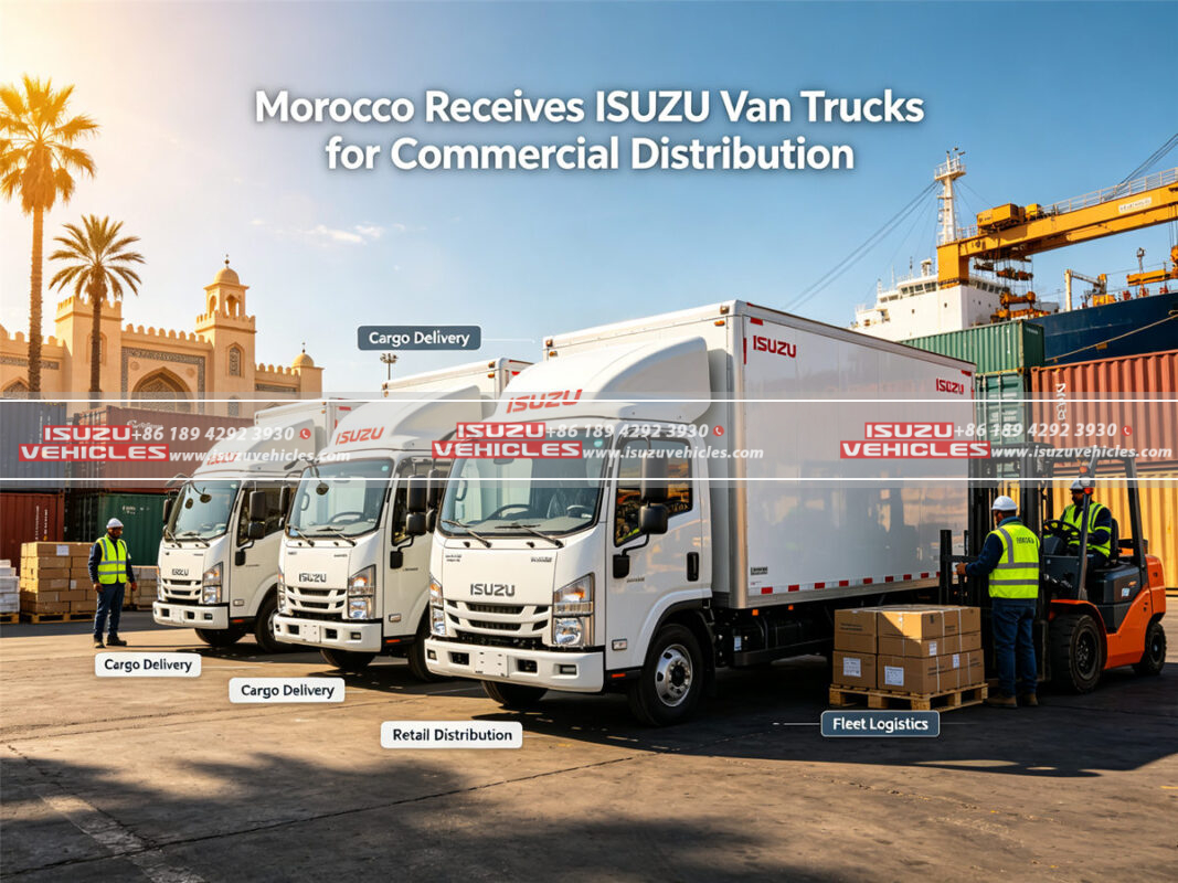 Morocco Receives ISUZU Van Trucks for Commercial Distribution