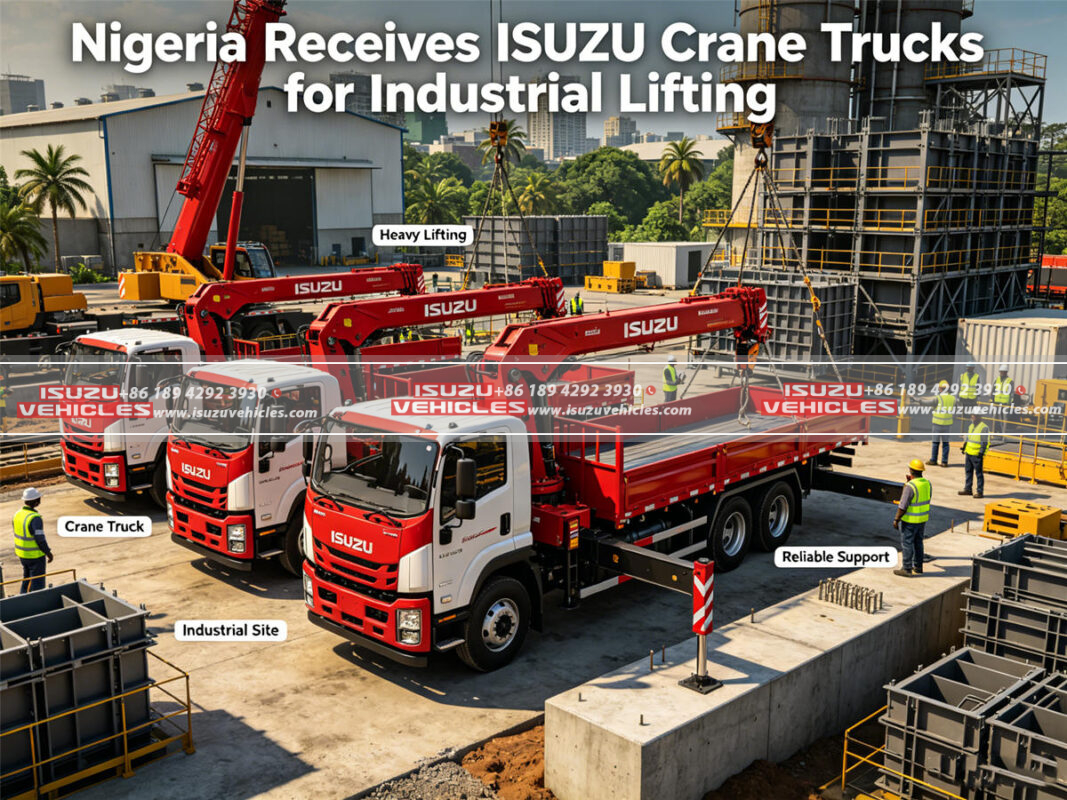 Nigeria Receives ISUZU Crane Trucks for Industrial Lifting