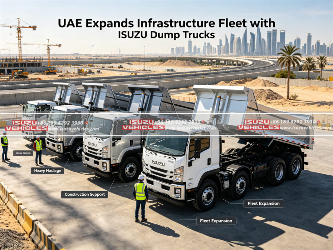 UAE Expands Infrastructure Fleet with ISUZU Dump Trucks