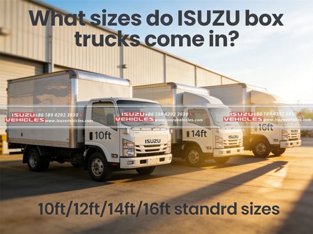 What sizes do ISUZU box trucks come in