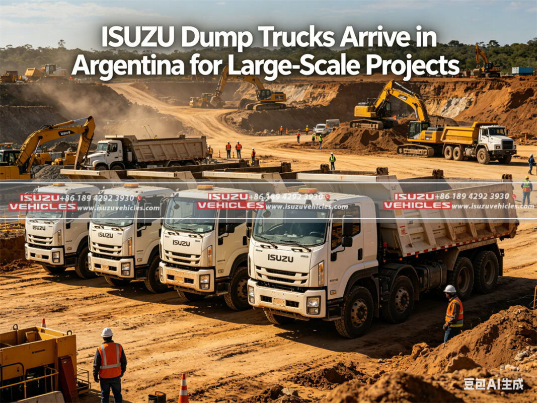ISUZU Dump Trucks Arrive in Argentina for Large-Scale Projects (3)