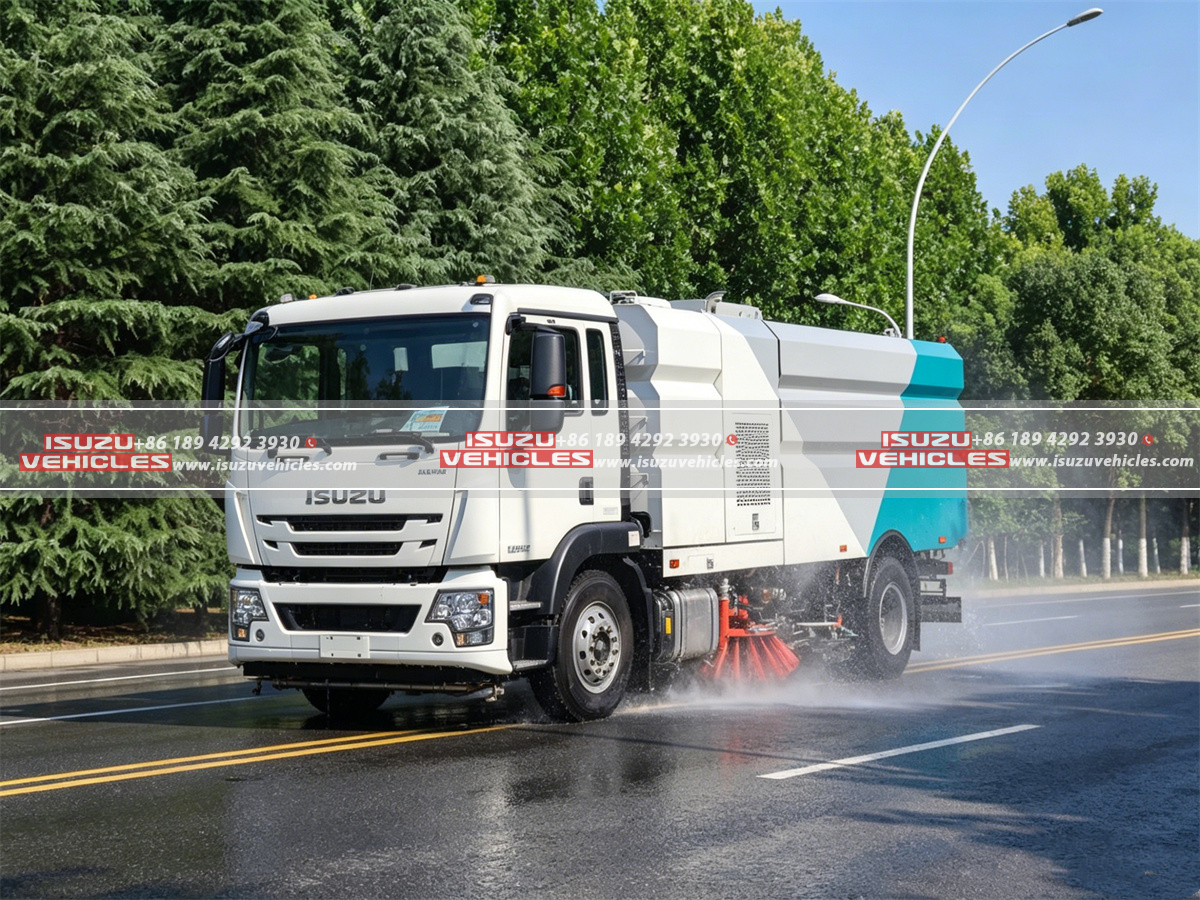 ISUZU Road Flushing Sweeper Truck ISUZU Road Flushing Sweeper Truck