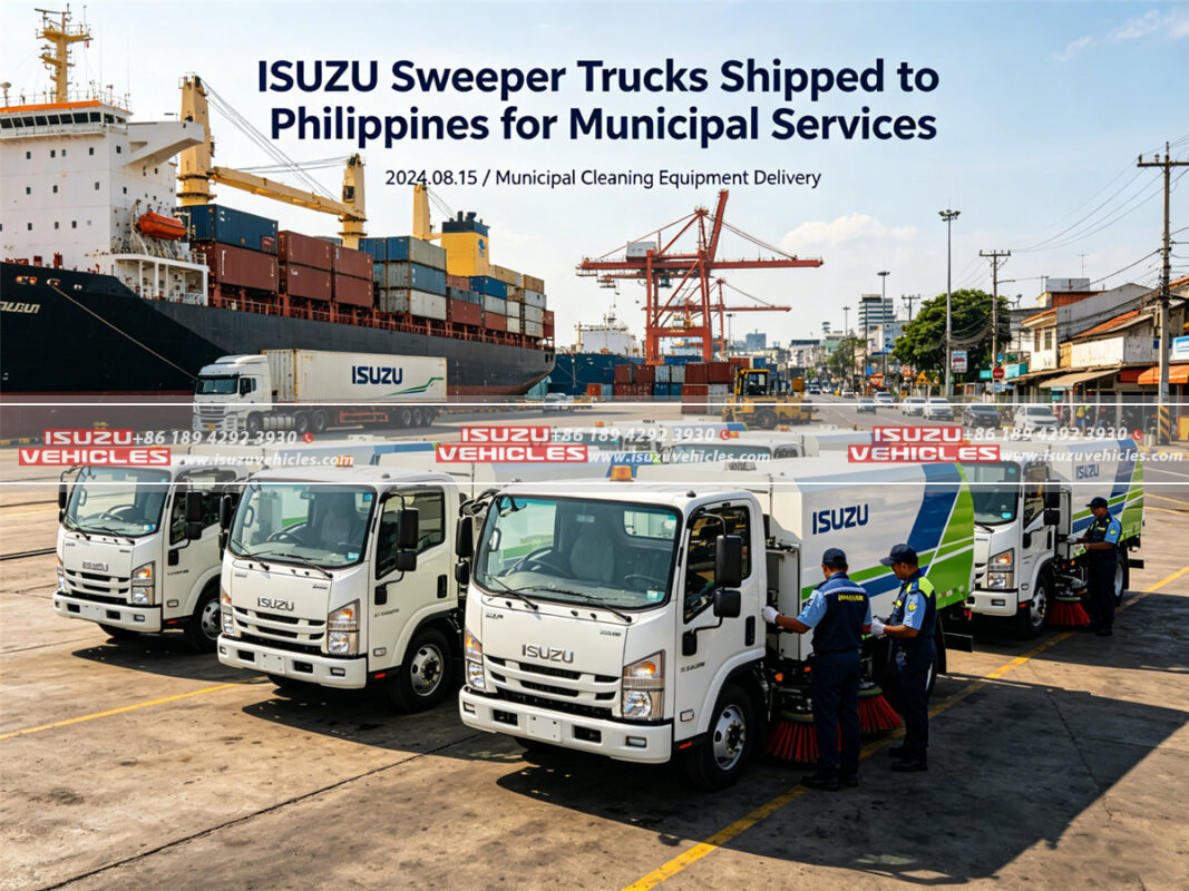 ISUZU Sweeper Trucks Shipped to Philippines for Municipal Services