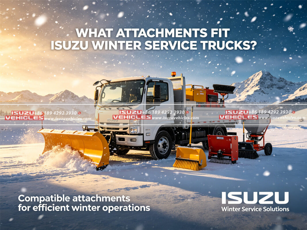 What attachments fit ISUZU winter service trucks