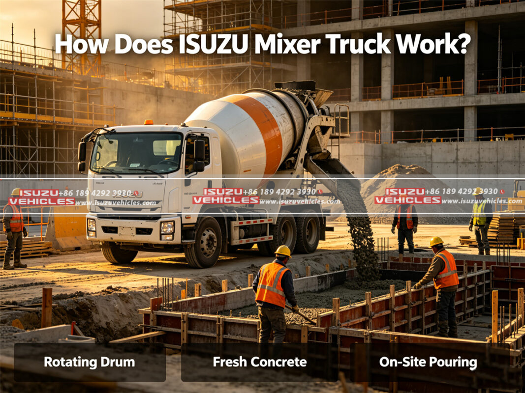 How Does ISUZU Mixer Truck Work?