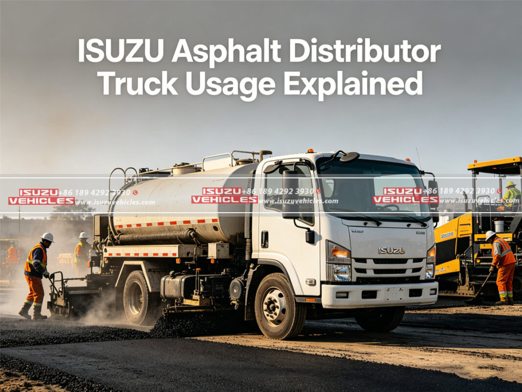 ISUZU Asphalt Distributor Truck Usage Explained
