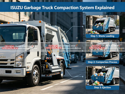 ISUZU Garbage Truck Compaction System Explained