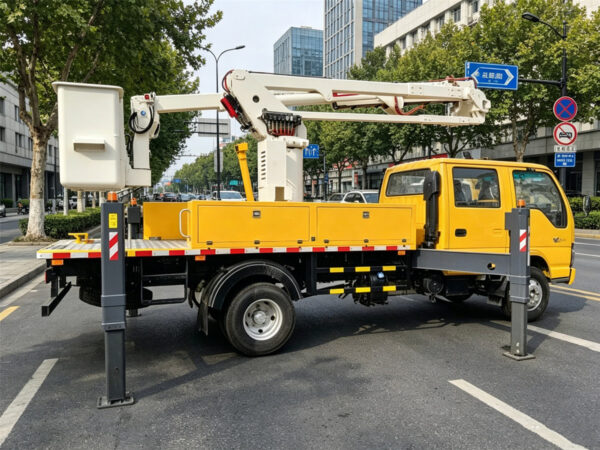 ISUZU Insulated Bucket Mounted Utility Truck Body