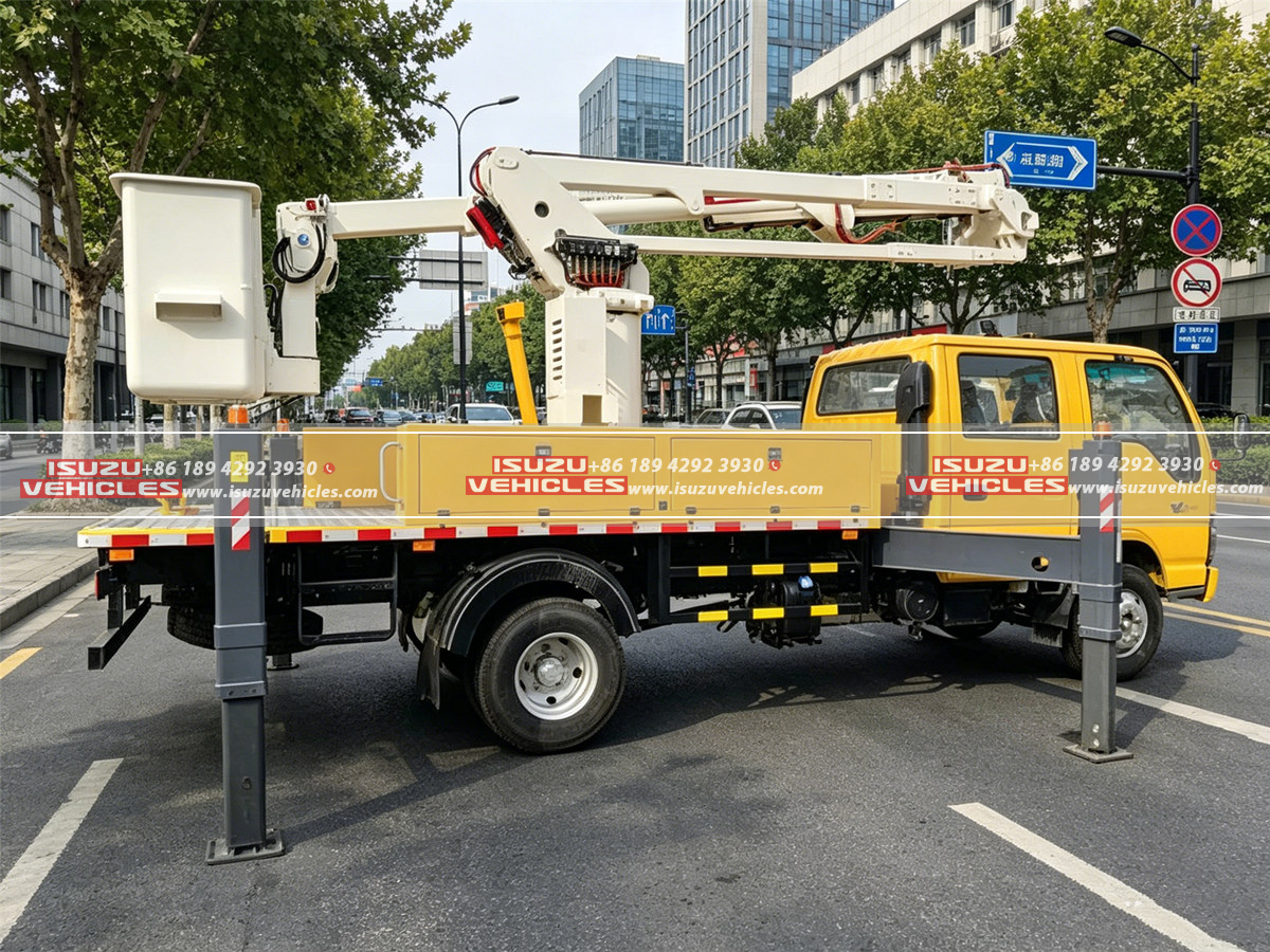ISUZU Insulated Bucket Mounted Utility Truck Body ISUZU Insulated Bucket Mounted Utility Truck Body