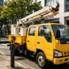 ISUZU Insulated Bucket Mounted Utility Truck Working