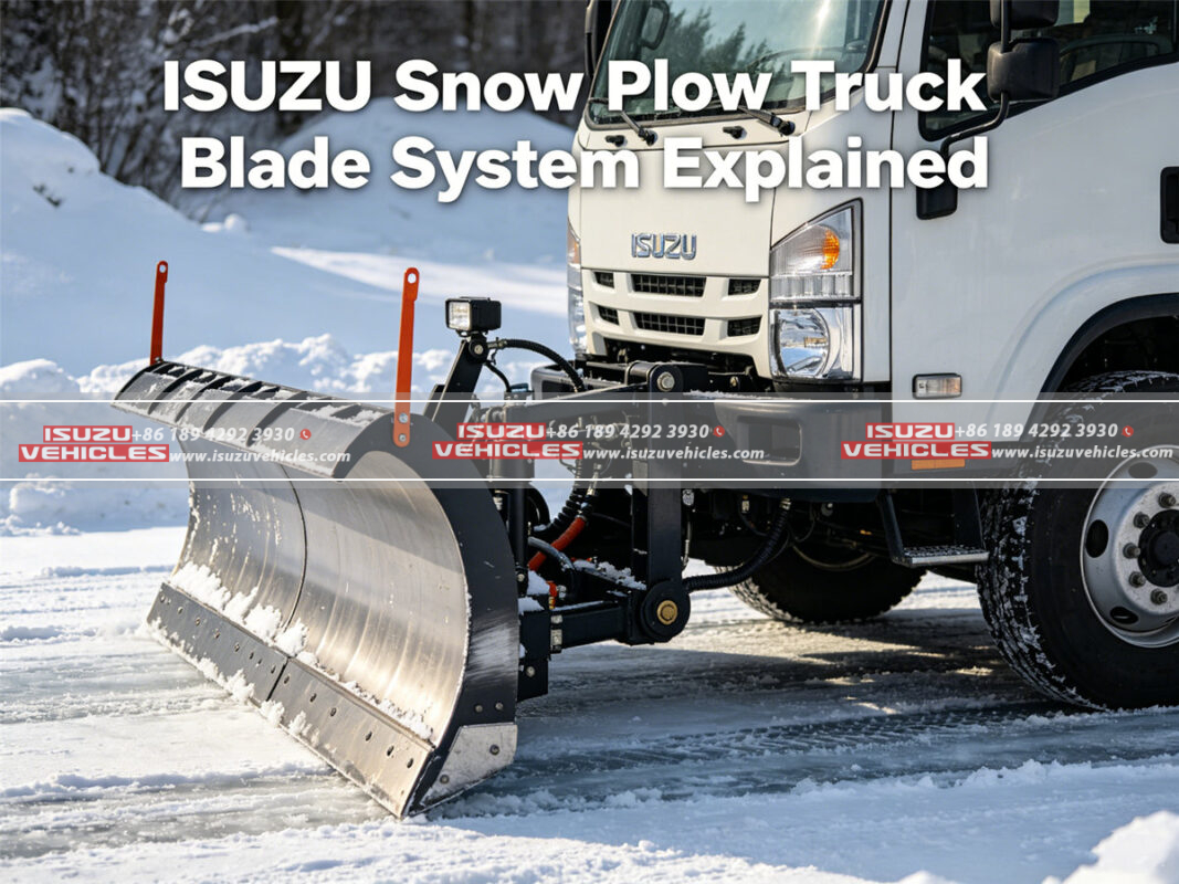 ISUZU Snow Plow Truck Blade System Explained