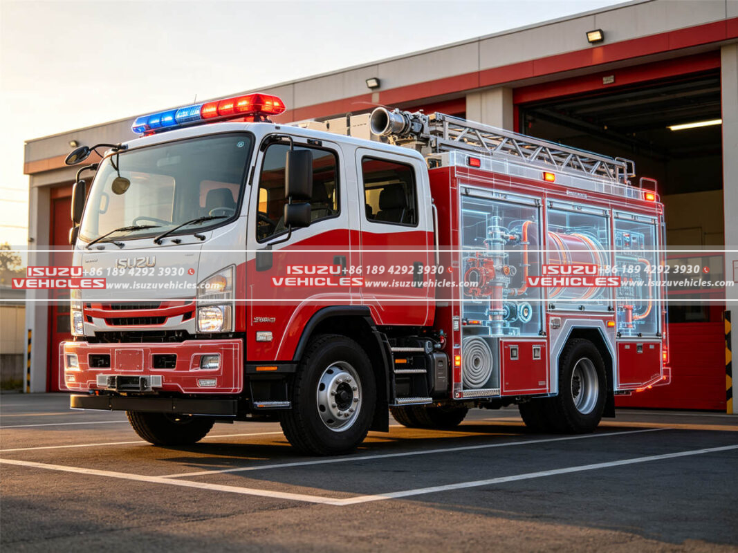 What Features Does an ISUZU Fire Truck Have?